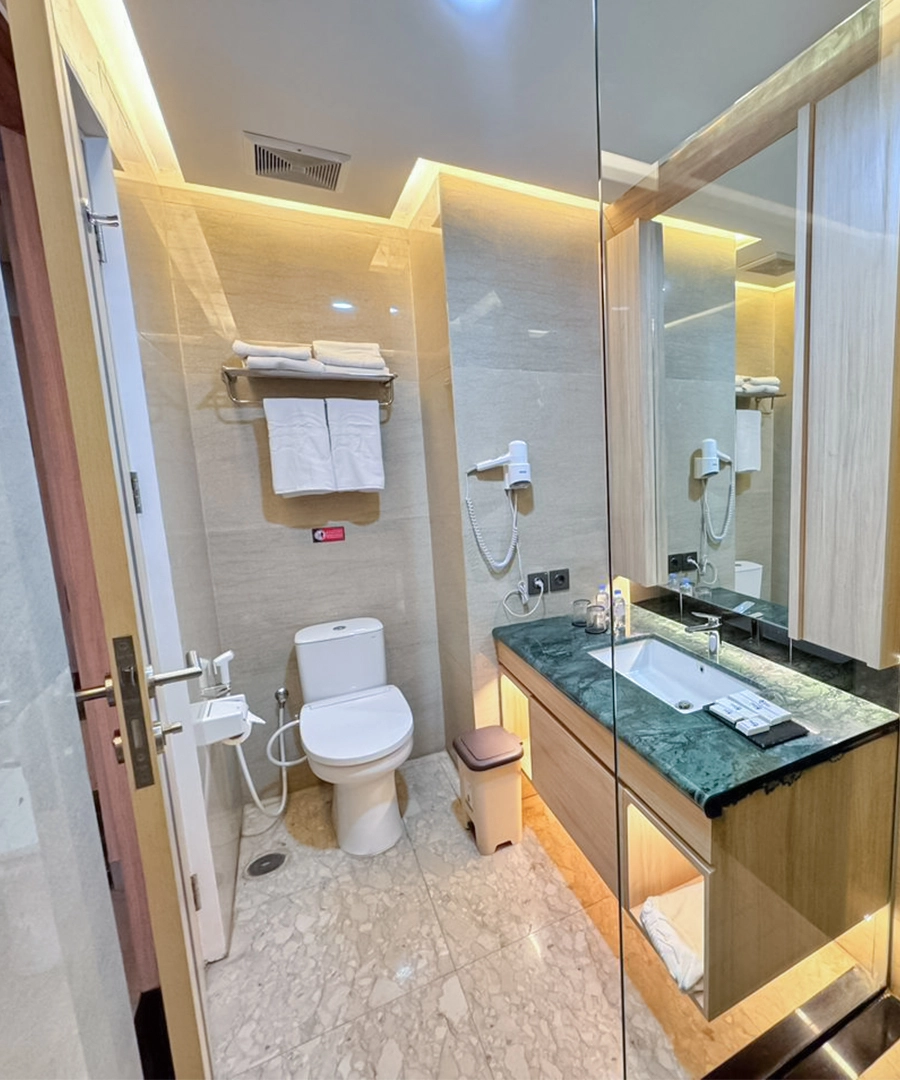 Deluxe With Balcony kamar mandi