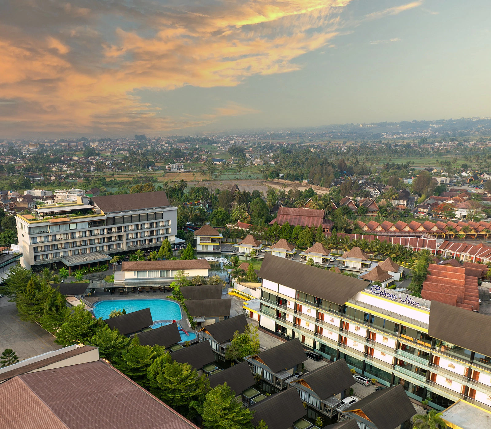 Area villa Cahaya Villa Hotel Garut